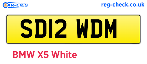 SD12WDM are the vehicle registration plates.