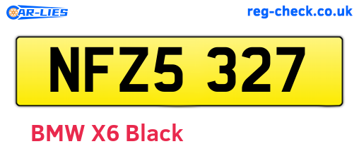 NFZ5327 are the vehicle registration plates.