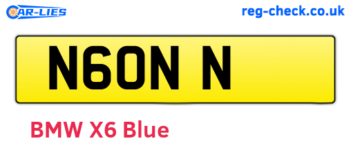 N6ONN are the vehicle registration plates.