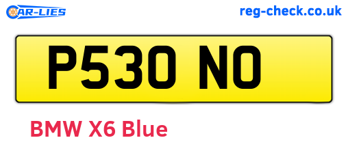 P53ONO are the vehicle registration plates.