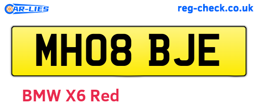 MH08BJE are the vehicle registration plates.