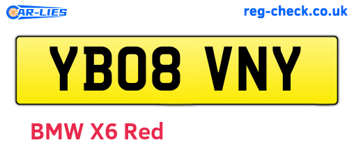 YB08VNY are the vehicle registration plates.