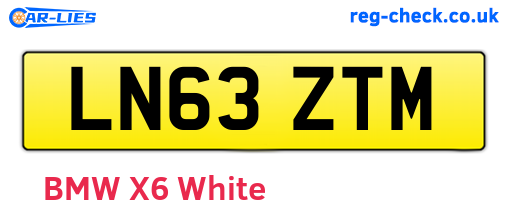 LN63ZTM are the vehicle registration plates.