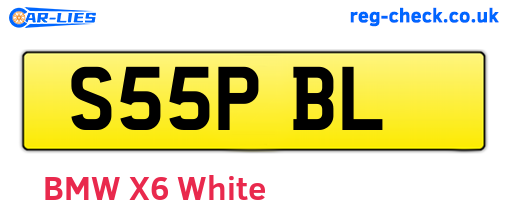 S55PBL are the vehicle registration plates.