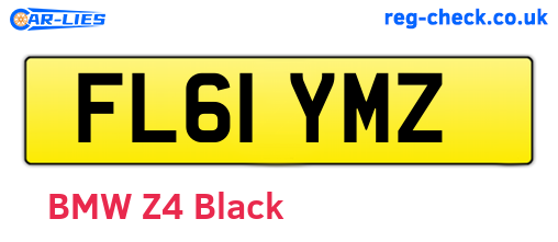 FL61YMZ are the vehicle registration plates.