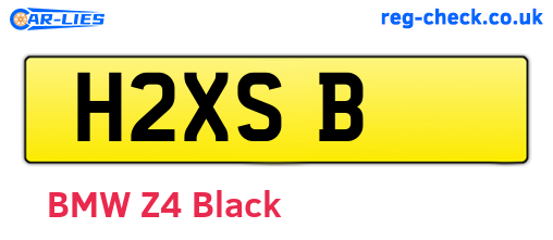 H2XSB are the vehicle registration plates.
