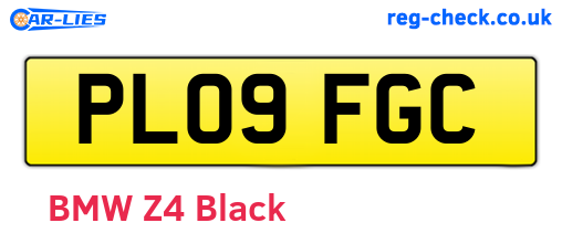 PL09FGC are the vehicle registration plates.