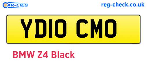 YD10CMO are the vehicle registration plates.