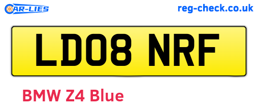 LD08NRF are the vehicle registration plates.