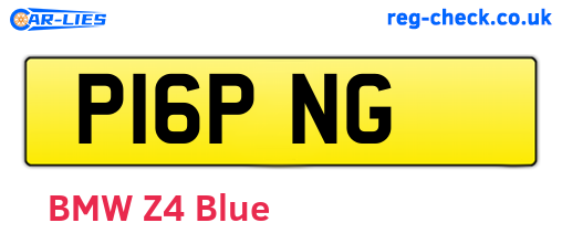 P16PNG are the vehicle registration plates.