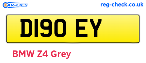 D19OEY are the vehicle registration plates.