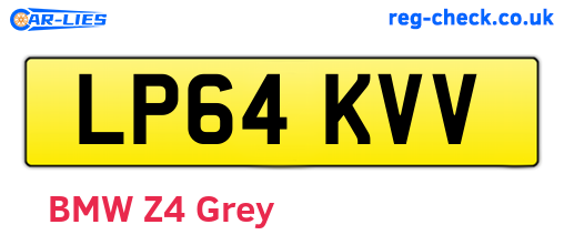 LP64KVV are the vehicle registration plates.
