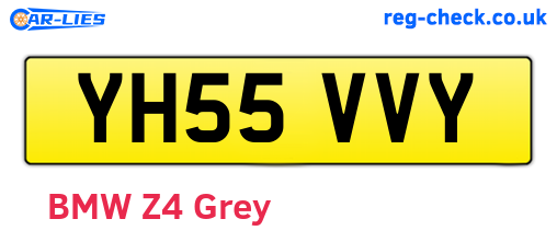 YH55VVY are the vehicle registration plates.