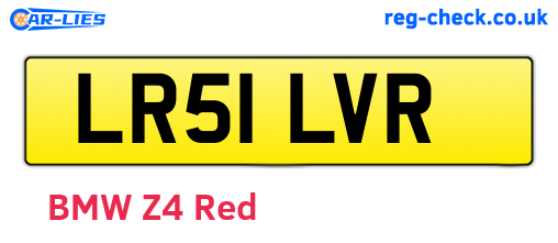LR51LVR are the vehicle registration plates.