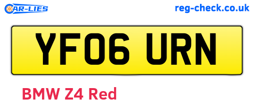 YF06URN are the vehicle registration plates.