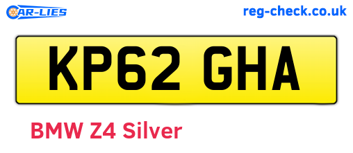 KP62GHA are the vehicle registration plates.