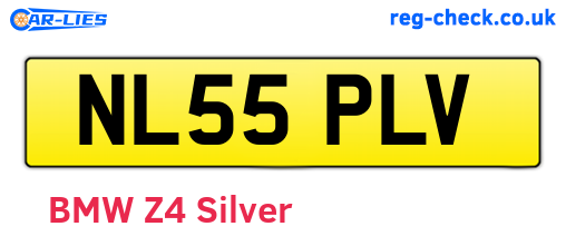 NL55PLV are the vehicle registration plates.
