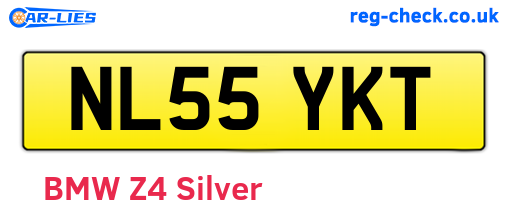 NL55YKT are the vehicle registration plates.