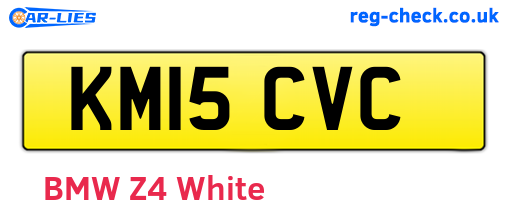 KM15CVC are the vehicle registration plates.