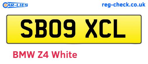 SB09XCL are the vehicle registration plates.