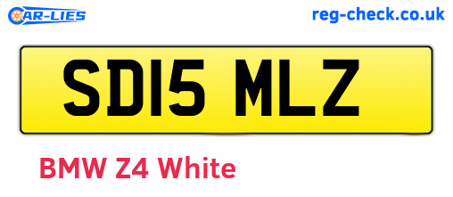 SD15MLZ are the vehicle registration plates.