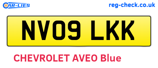 NV09LKK are the vehicle registration plates.