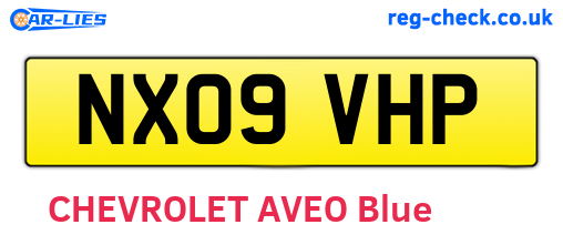 NX09VHP are the vehicle registration plates.