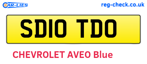 SD10TDO are the vehicle registration plates.
