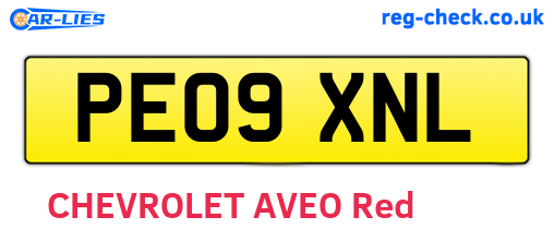 PE09XNL are the vehicle registration plates.