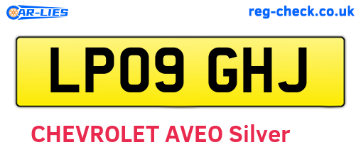 LP09GHJ are the vehicle registration plates.