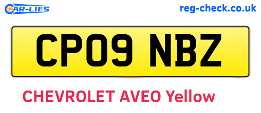 CP09NBZ are the vehicle registration plates.