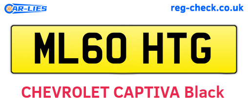 ML60HTG are the vehicle registration plates.