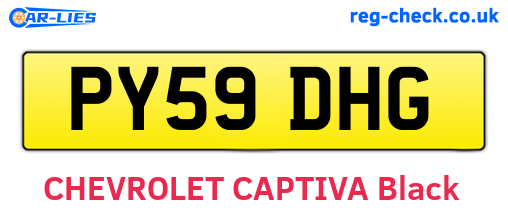 PY59DHG are the vehicle registration plates.