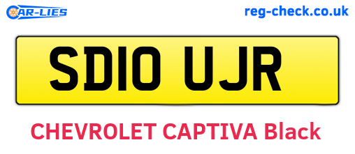SD10UJR are the vehicle registration plates.