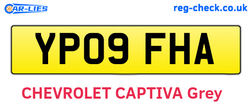 YP09FHA are the vehicle registration plates.