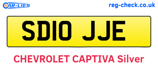 SD10JJE are the vehicle registration plates.