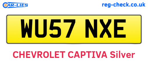 WU57NXE are the vehicle registration plates.