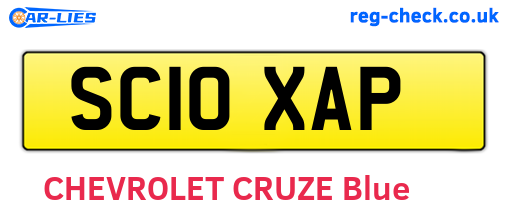 SC10XAP are the vehicle registration plates.