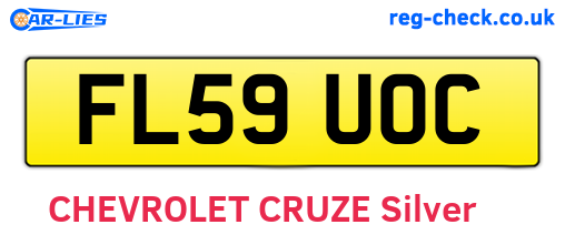 FL59UOC are the vehicle registration plates.