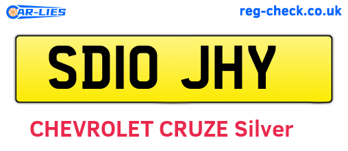 SD10JHY are the vehicle registration plates.
