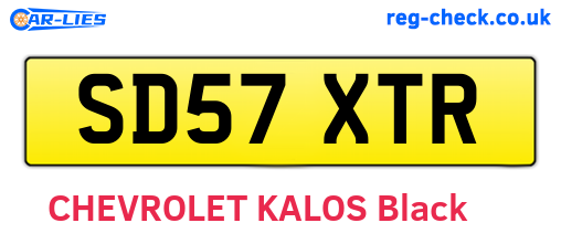 SD57XTR are the vehicle registration plates.