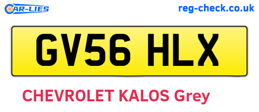 GV56HLX are the vehicle registration plates.