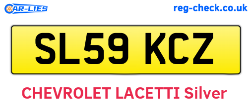 SL59KCZ are the vehicle registration plates.