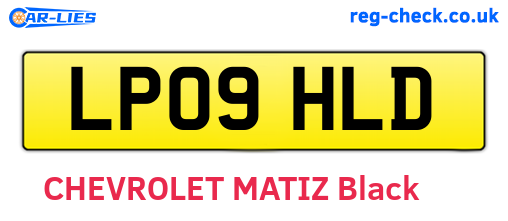LP09HLD are the vehicle registration plates.