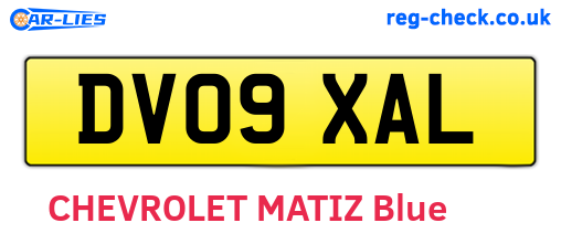 DV09XAL are the vehicle registration plates.