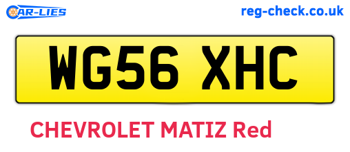 WG56XHC are the vehicle registration plates.