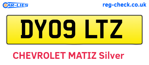 DY09LTZ are the vehicle registration plates.