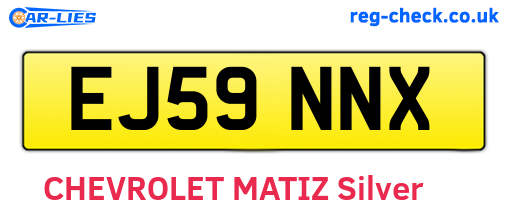 EJ59NNX are the vehicle registration plates.
