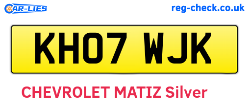 KH07WJK are the vehicle registration plates.