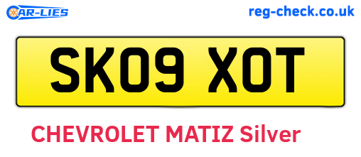 SK09XOT are the vehicle registration plates.